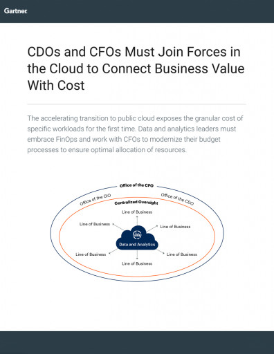 Gartner® Report: CDOs & CFOs Must Join Forces in Cloud to Connect Business Value with Cost