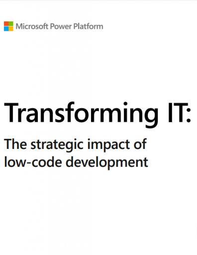 Transforming IT: The strategic impact of low-code development